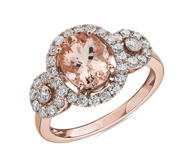 blue nile morganite engagement ring