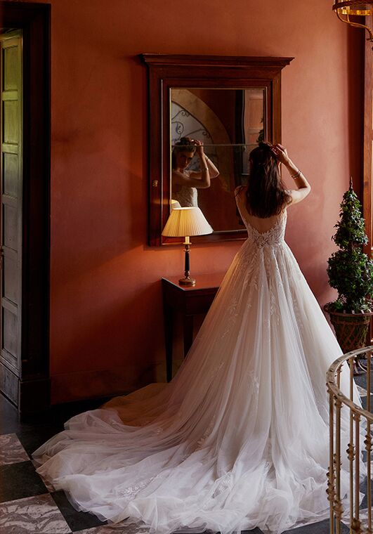 Justin Alexander Idina Ball Gown Wedding Dress - 4