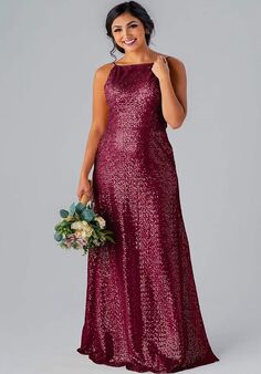 Kennedy Blue Alyssa Halter Bridesmaid Dress