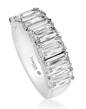 Christopher Designs L129-7-250 White Gold Wedding Ring