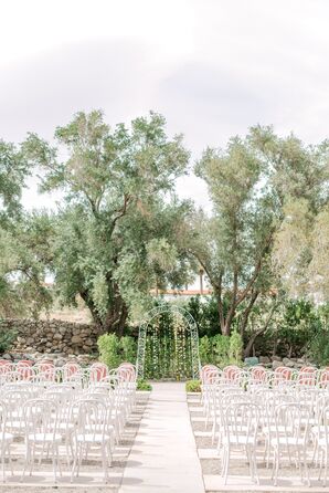 Retro Ceremony at The Frederick Loewe Estate in Palm Springs, California