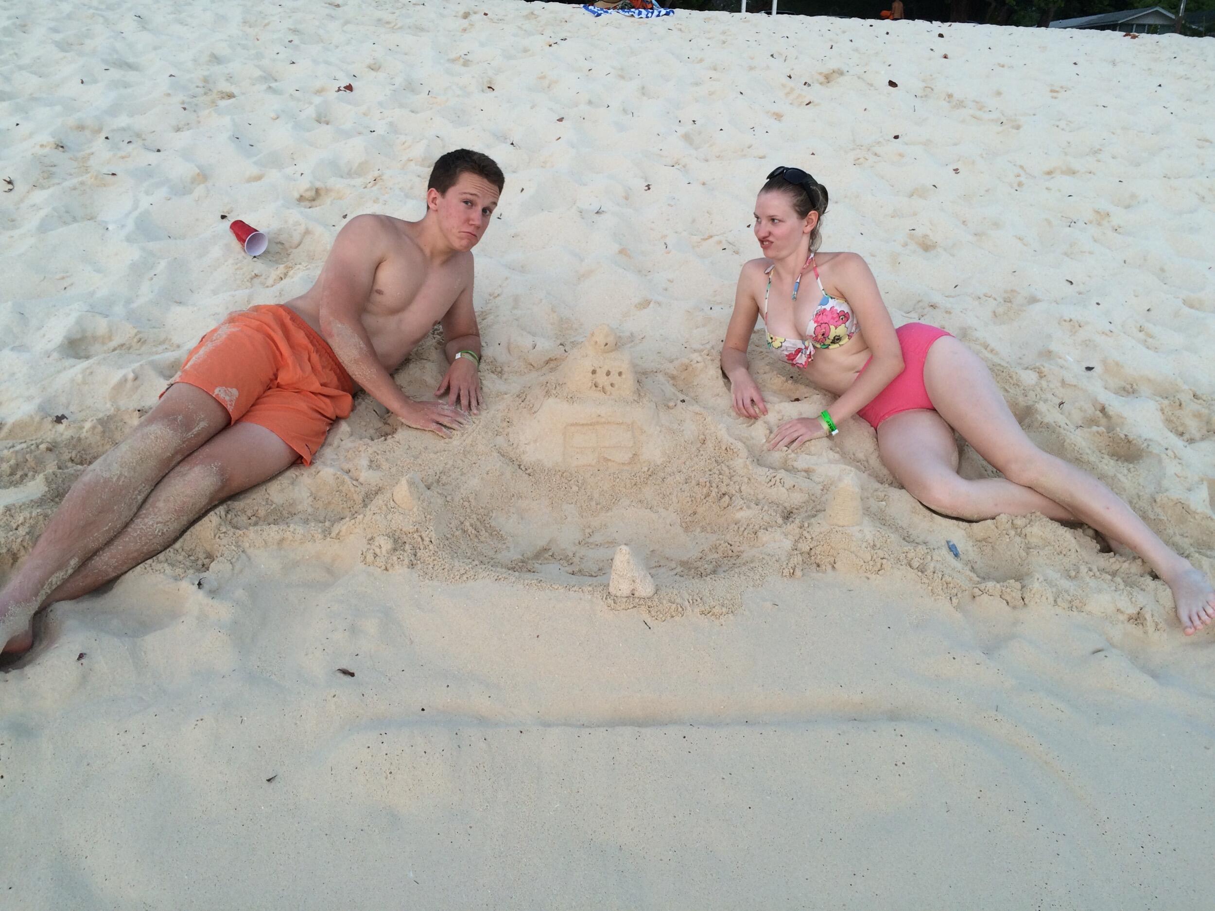 Alana's first time in Grand Cayman with Alex and his family