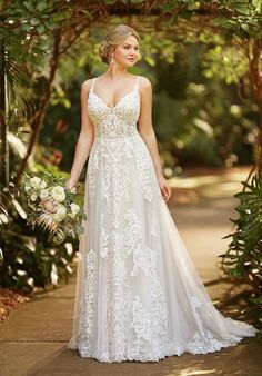 Essense of Australia D3094 A-Line Wedding Dress