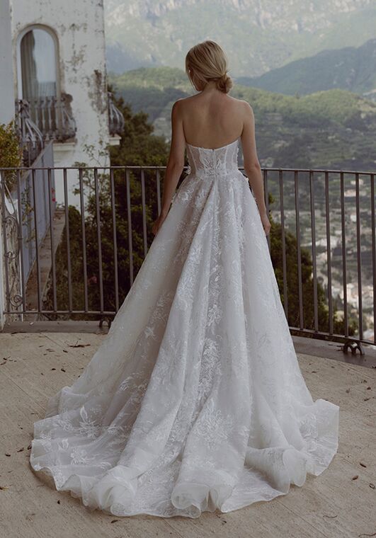 Amalfi Passion collection by Ricca Sposa Fedele 24-031 A-Line Wedding Dress - 4