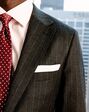 Tie Bar The Lakeshore Wool Chalk Stripe Charcoal Jacket Gray Tuxedo - thumbnail - 5