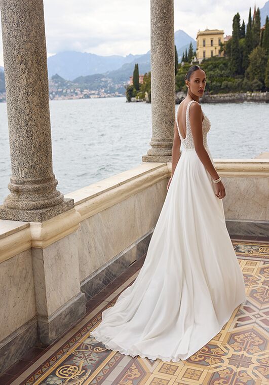 Justin Alexander Kali A-Line Wedding Dress - 4