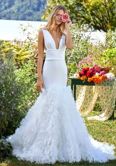 INES DI SANTO Fall 2022 - Beatrice Trumpet Wedding Dress