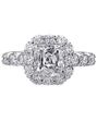 Christopher Designs Cushion Cut Engagement Ring - thumbnail - 1