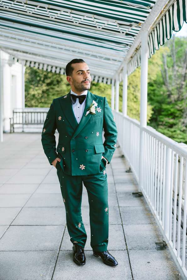 Preppy Green Wedding Fashions