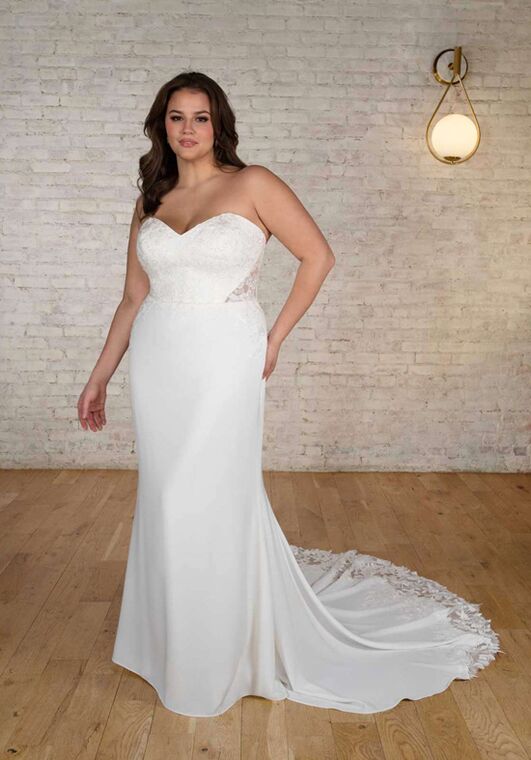 Stella York 7634 Column Wedding Dress - 5