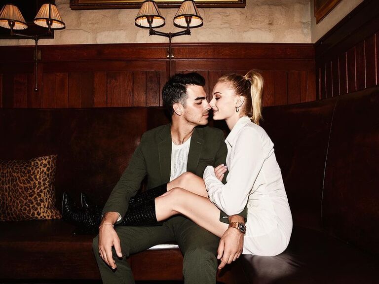 Joe Jonas and Sophie Turner pictured together. 