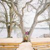 Vibrant, Rainbow Wedding at Camp in Maine