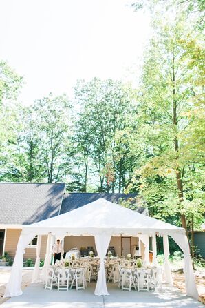 Intimate Tented Reception in South Haven, Michigan