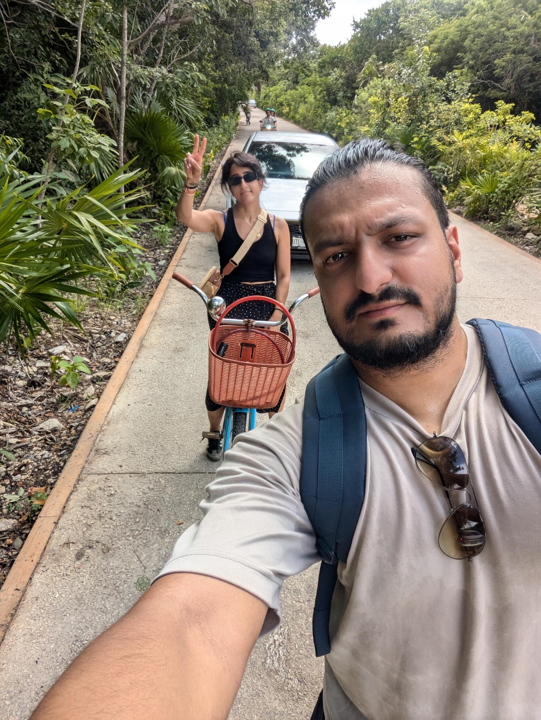Adventures started in Tulum - cycling in 40 degrees heat! 🔥🔥🔥