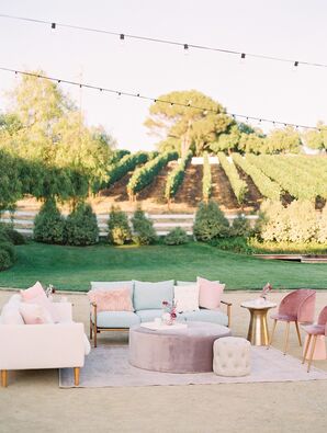 Wedding Lounge Seating at Greengate Ranch and Vineyard in San Luis Obispo, California