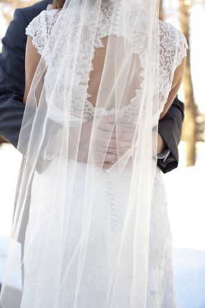 Angel Cut Ivory Veil