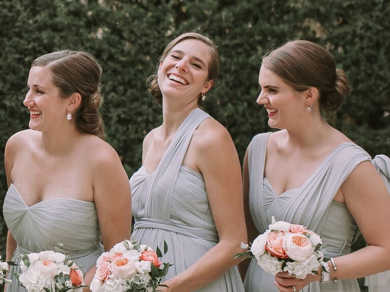Bridesmaid updo ballerina bun