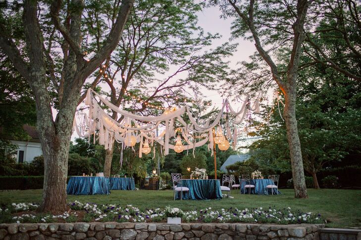 Sunset Outdoor Reception in Cape Cod, Massachusetts