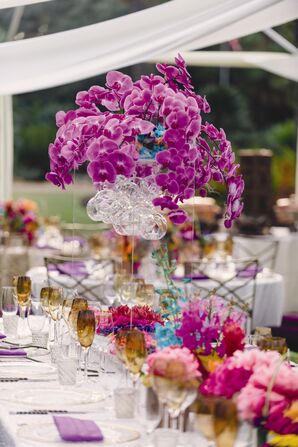 Waterfall Orchid Centerpieces