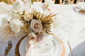 Neutral Place Settings with Wood Chargers