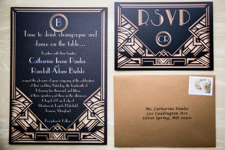 Great Gatsby Inspired Invitations