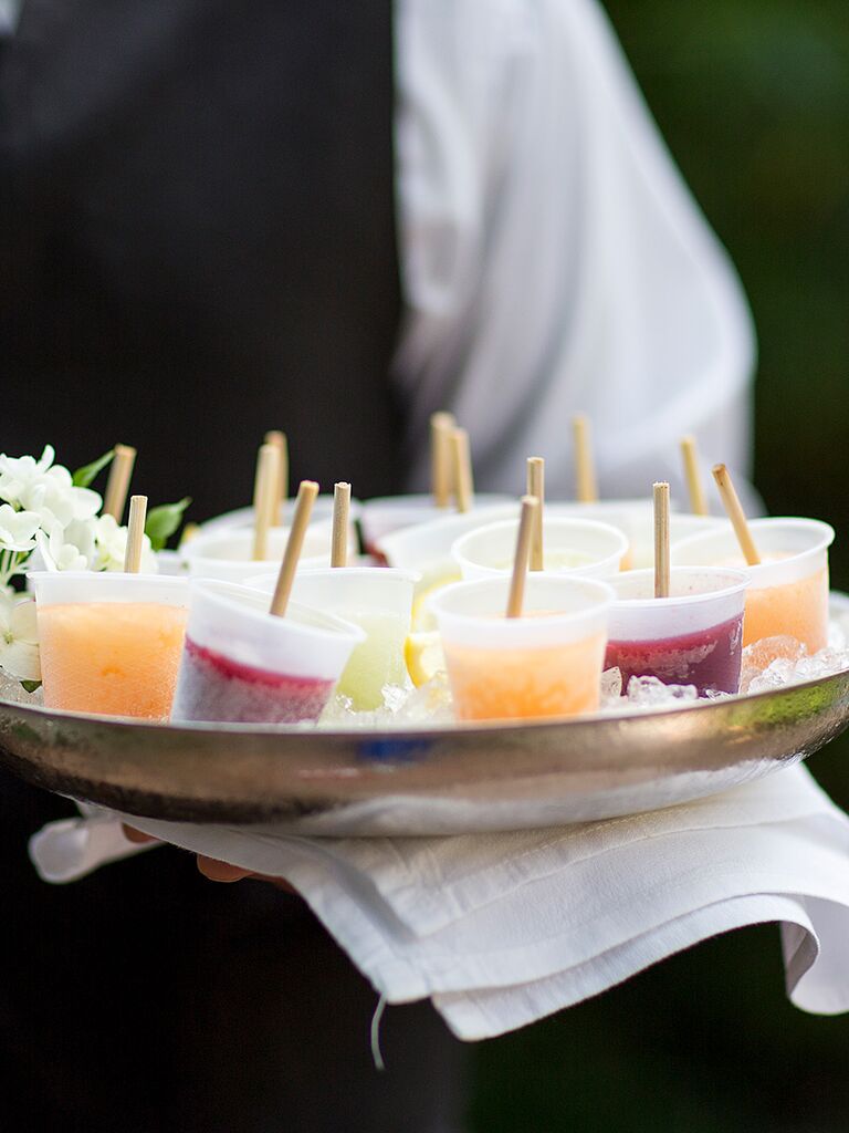 mini popsicle cocktail appetizer