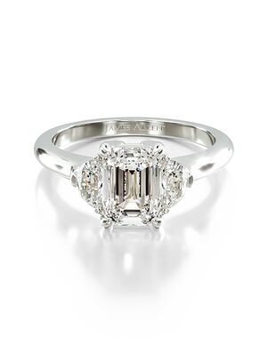 James Allen Emerald Cut Engagement Ring