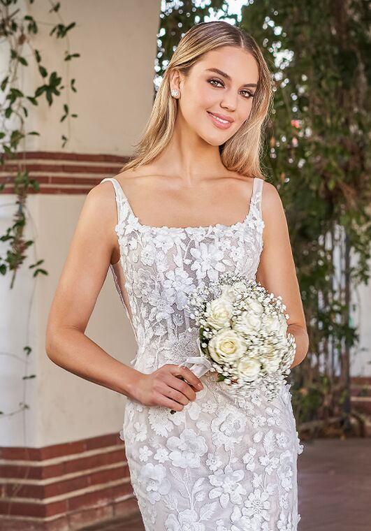 Jasmine Couture Naomi Fit-and-Flare Wedding Dress - 3