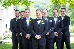 Classic Groomsmen Look with Yellow Boutonnieres
