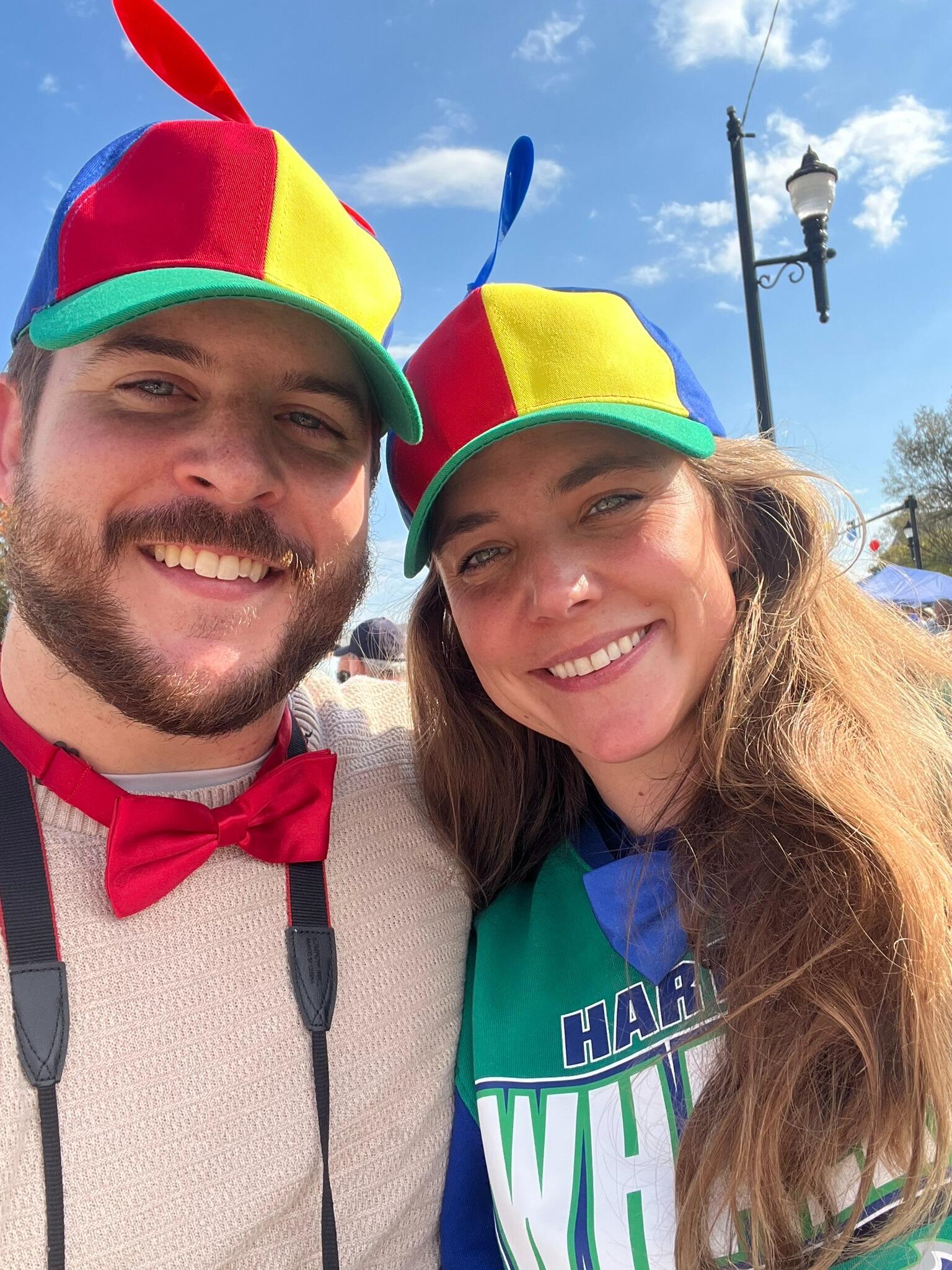 Our very first photo together -  The 40th Annual Lexington Barbecue Festival 🐖