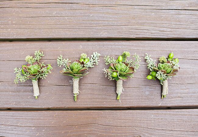eucalyptus seed boutonniere |<img class=