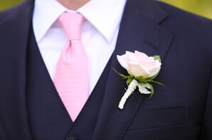 Pink Spray Rose Boutonniere