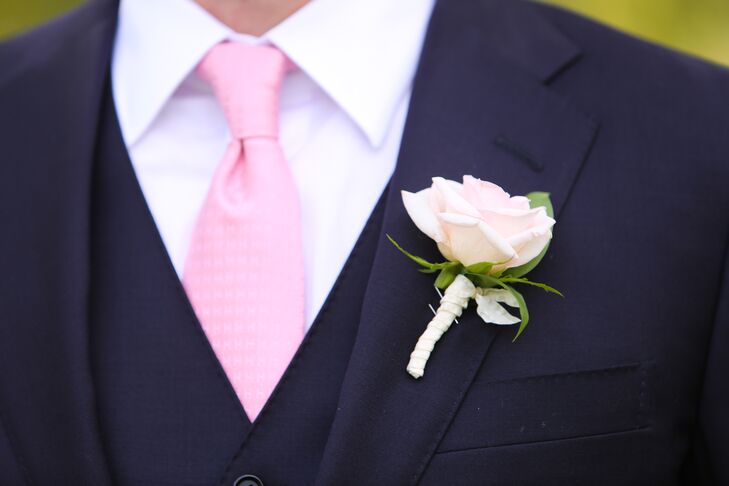 Pink Spray Rose Boutonniere