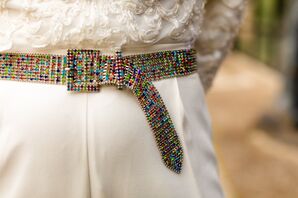Belt With Rainbow Embellishments