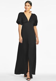 Sachin & Babi Alli Gown - Black V-Neck Bridesmaid Dress
