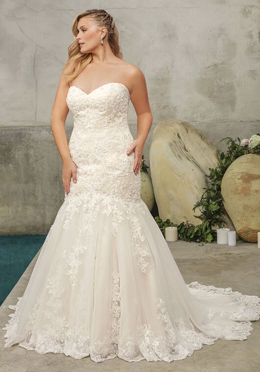 Casablanca Bridal Style 2293 Flora Mermaid Wedding Dress - 7