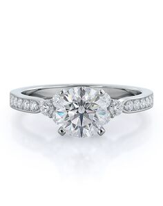 With Clarity Elegant Princess, Asscher, Cushion, Emerald, Pear, Radiant, Round, Oval Cut Engagement Ring