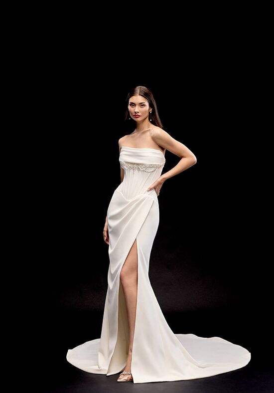Justin Alexander Signature Layla Fit-and-Flare Wedding Dress - 1
