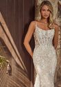 Calla Blanche 124252 Hera Sheath Wedding Dress - thumbnail - 1