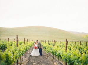 Couple Among the Vines at Greengate Ranch & Vineyard in San Luis Obispo County