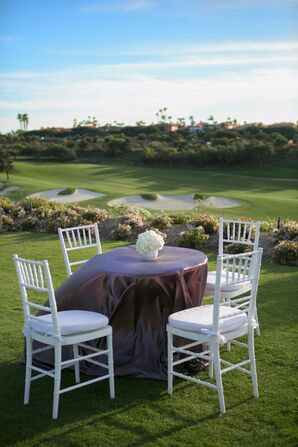 Outdoor Cocktail Hour Tables