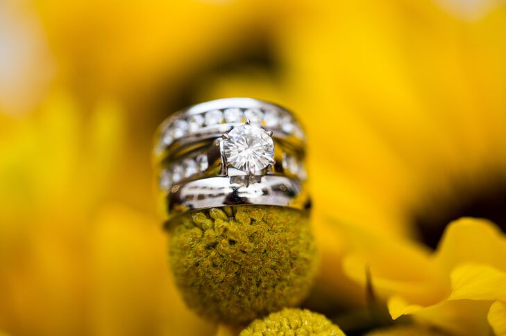 Round Cut Diamond Ring with Encrusted Band