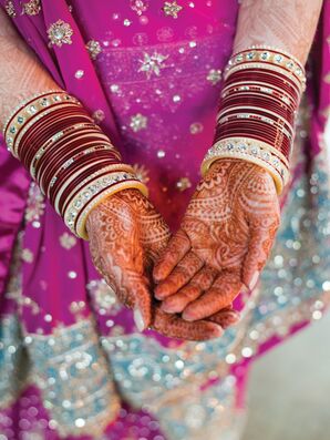Traditional Indian Henna Hand Tattoo