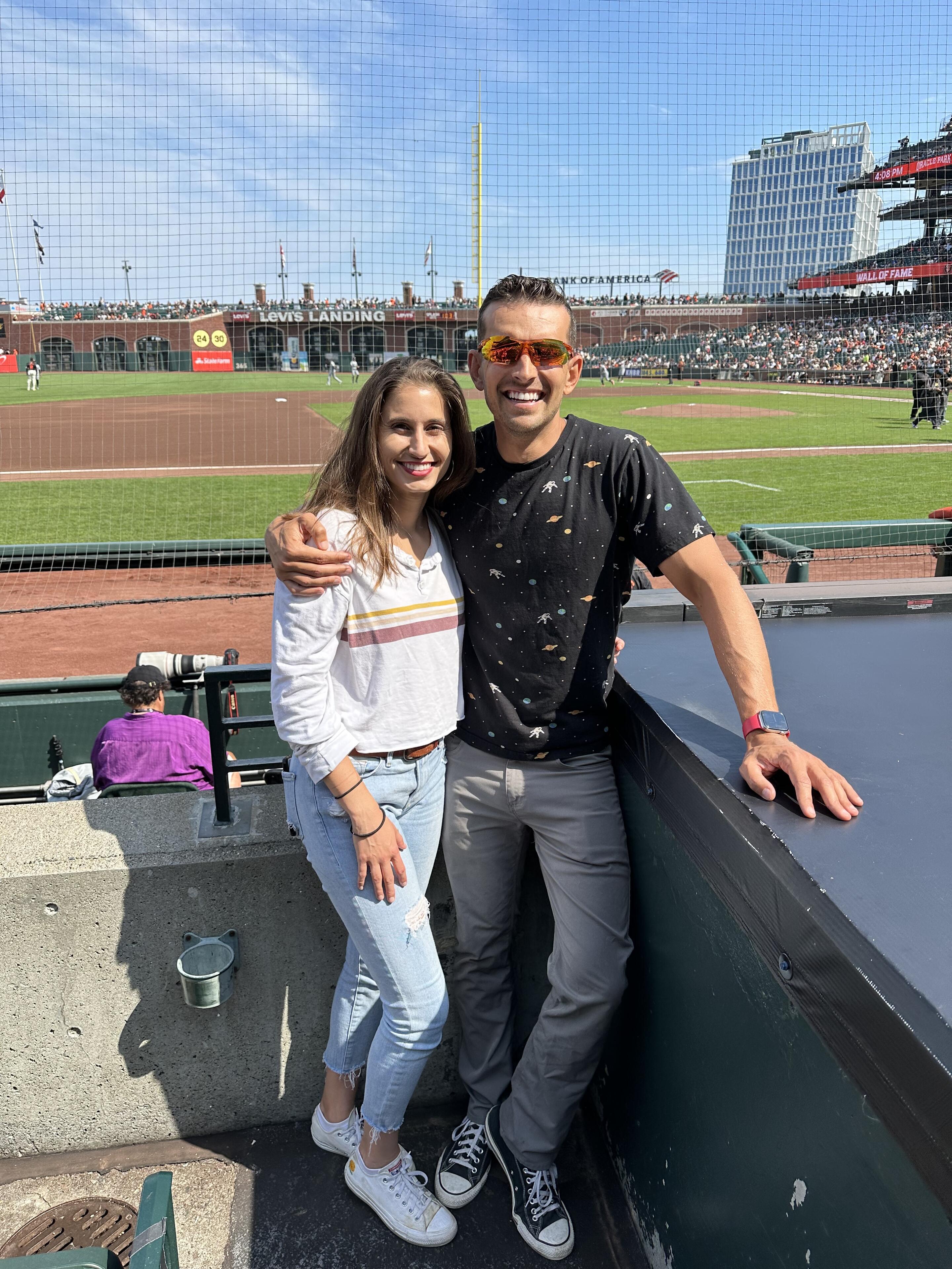 First Giants game together (Lauren’s first baseball game… Giants 8 - Braves 5)