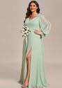 Ever-Pretty ES80116 V-Neck and Plunge Bridesmaid Dress - thumbnail - 4