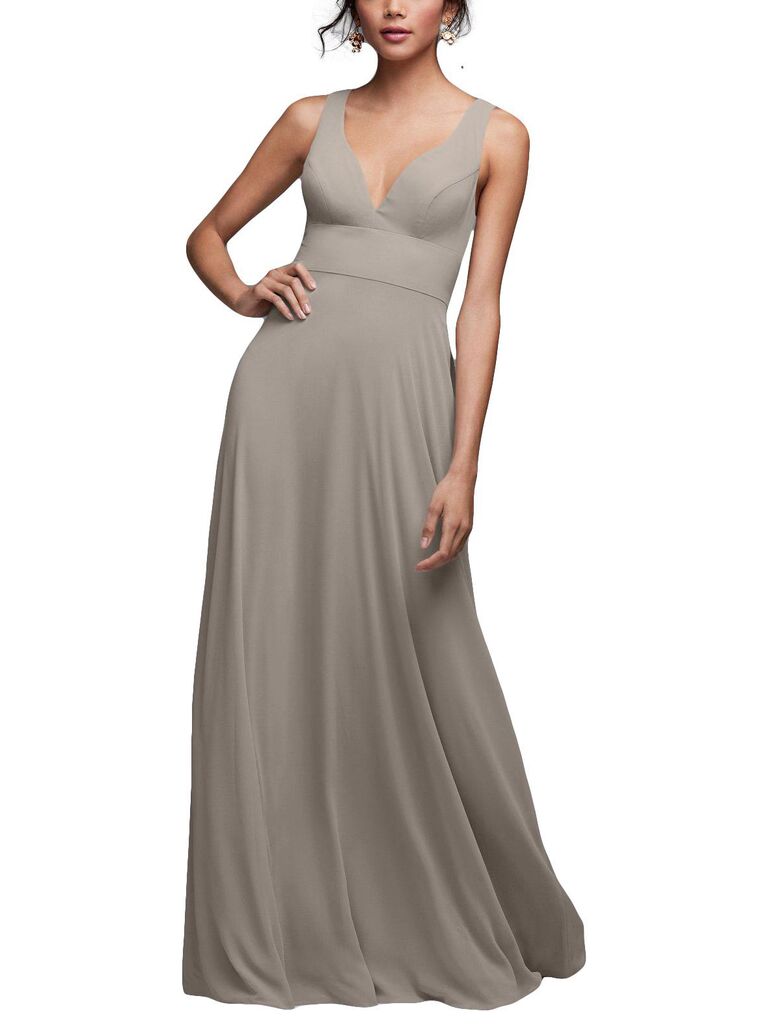light gray dress