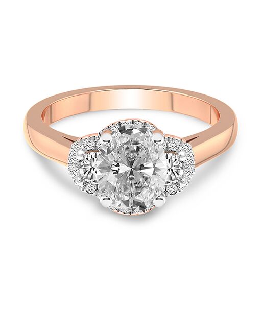 Friendly Diamonds Elegant Round, Oval Cut Engagement Ring - 3