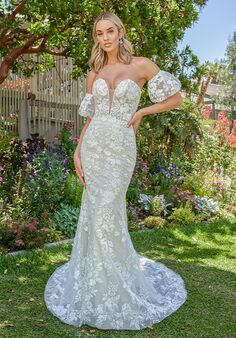 Jasmine Couture Sierra Fit-and-Flare Wedding Dress