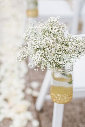 Mason Jar Ceremony Decor