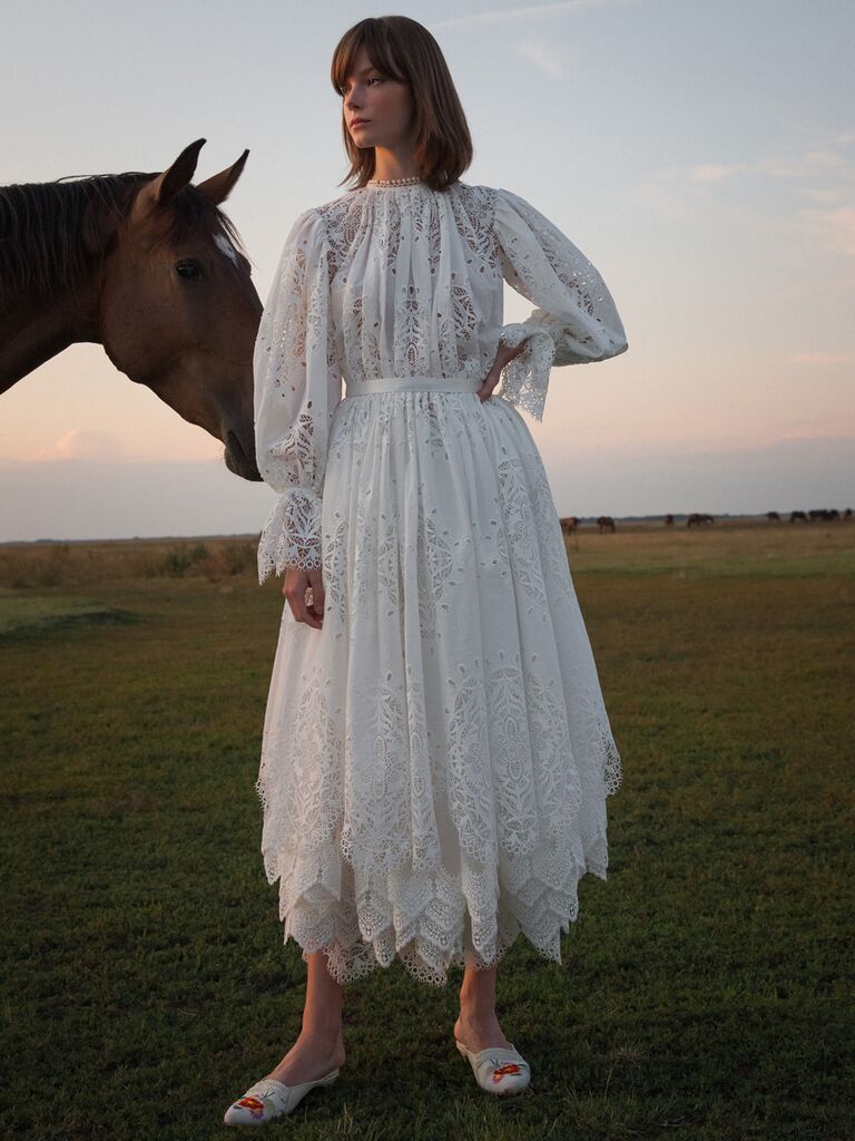 Vintage Tea-Length Wedding Dresses